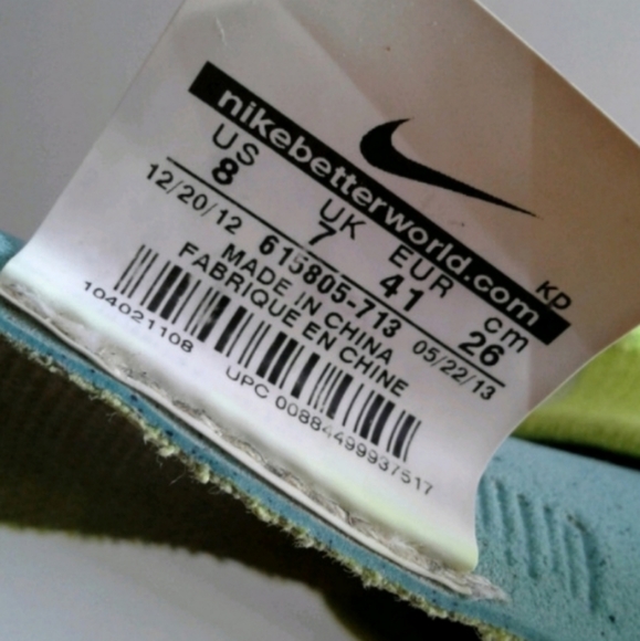 Nike Free 5.0 Flyknit Volt Hi-Viz Mens sz 8 womens 9.5 running shoes 615805-713 - Picture 7 of 8